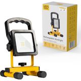 LED's Work draadloze LED Bouwlamp op accu 700 - Oplaadbaar en kantelbaar - Zwart geel