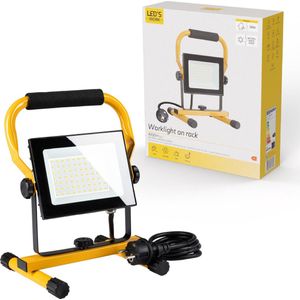 LED's Work Bouwlamp 4900 - Verstelbare beugel - Waterdicht (IP65) - Zwart geel