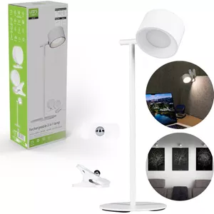 GOVSSING Tafellamp, draadloos, 5200 mAh, oplaadbaar, USB, tafellampen met indicatoren, dimbaar, met 3 kleurmodi, timer en geheugenfunctie, led-lamp, zwart