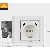 Stopcontact Inbouw - USB-C - Wit - 2 Poorten