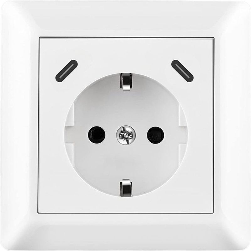 Stopcontact Inbouw - USB-C - Wit - 2 Poorten