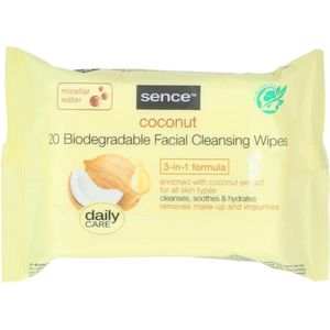 Sence Gezichtsreinigingsdoekjes Coconut 20 stuks