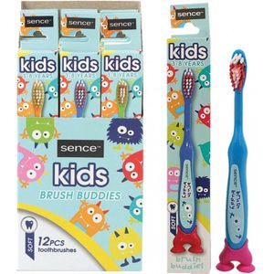 Sence - Kindertandenborstel - Brush Buddy - Willekeurige Kleur - 3-8 Jaar