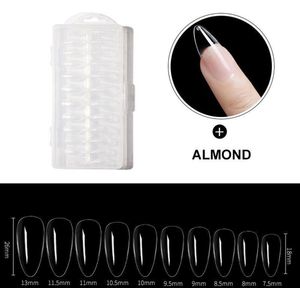 Dermarolling Nageltips Almond 10 maten - 240 stuks