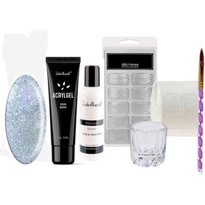 Isabelle Nails Polygel SET 15g. P2 #Snow Queen - Snow Queen - Glanzend - Polygel