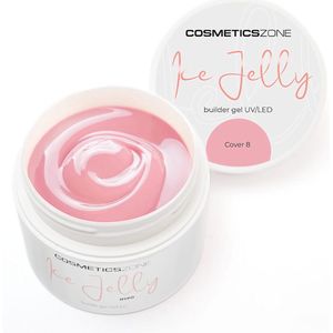 Cosmetics Zone ICE JELLY – Hypoallergene UV/LED Gel Cover 8 - 15ml. - Roze - Glanzend - Gel nagellak