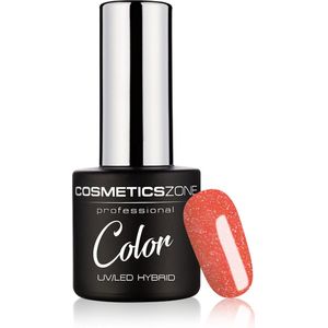Cosmetics Zone UV/LED Hybrid Gellak 7ml. Sugar Lips 900 - Glitter, Oranje - Glanzend - Gel nagellak