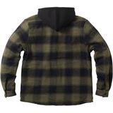 West Coast Choppers - Hell Bent Flannel - Jas - Olijfgroen/Zwart