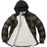 West Coast Choppers - Hell Bent Flannel - Jas - Olijfgroen/Zwart