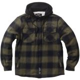 West Coast Choppers - Hell Bent Flannel - Jas - Olijfgroen/Zwart