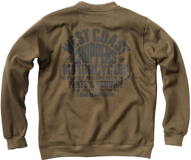 West Coast Choppers - Parts Sweatshirt - Groen - Katoen/Polyester