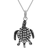 Zilveren Ketting Vrouw - Zilveren Ketting met Hange - Schildpad