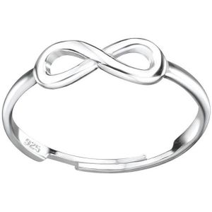 Zilveren - Teenring - Infinityteken