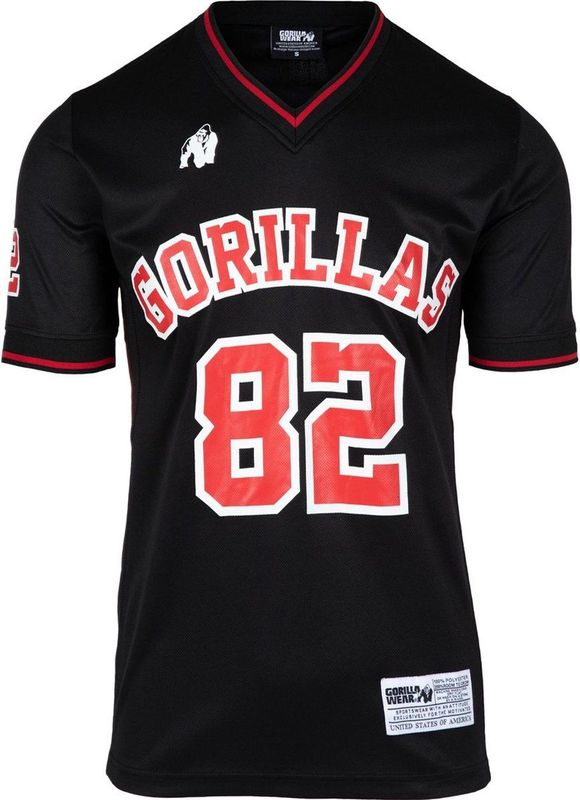 Gorilla Wear San Mateo T-shirt - Zwart Rood