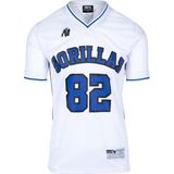 San Mateo - T-shirt - Wit/Blauw - Polyester - Normale Pasvorm