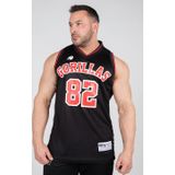 Gorilla Wear - San Meteo Jersey Tanktop - Zwart/Rood - Polyester