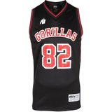 Gorilla Wear - San Meteo Jersey Tanktop - Zwart/Rood - Polyester