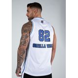 Gorilla Wear - San Mateo - Tanktop - Wit/Blauw - Polyester