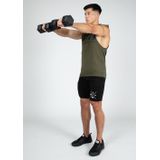 Gorilla Wear - Rogers - Tanktop - Legergroen - Mouwloze Hoodie