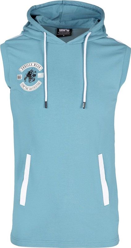 Gorilla Wear - Oswego S L Hooded T-Shirt - Blauw