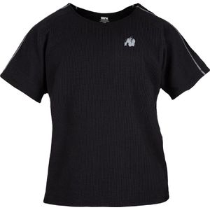 Gorilla Wear - Buffalo - Sportshirt - Zwart/Rood - Katoen/Polyester