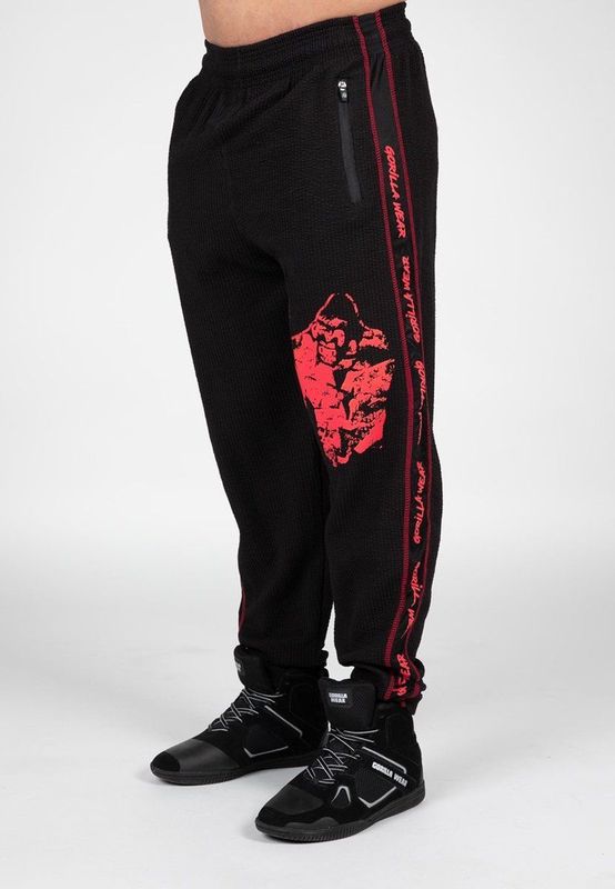 Gorilla Wear Buffalo Old School Trainingsbroek - Zwart / Rood