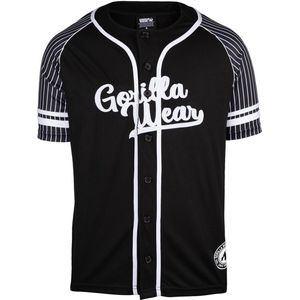 Gorilla Wear - 82 Baseball Jersey - Zwart - Polyester Mesh