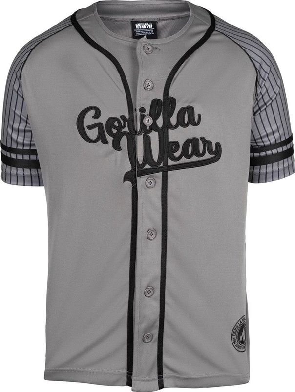 Gorilla Wear - 82 Baseball Jersey - Grijs - Polyester Mesh