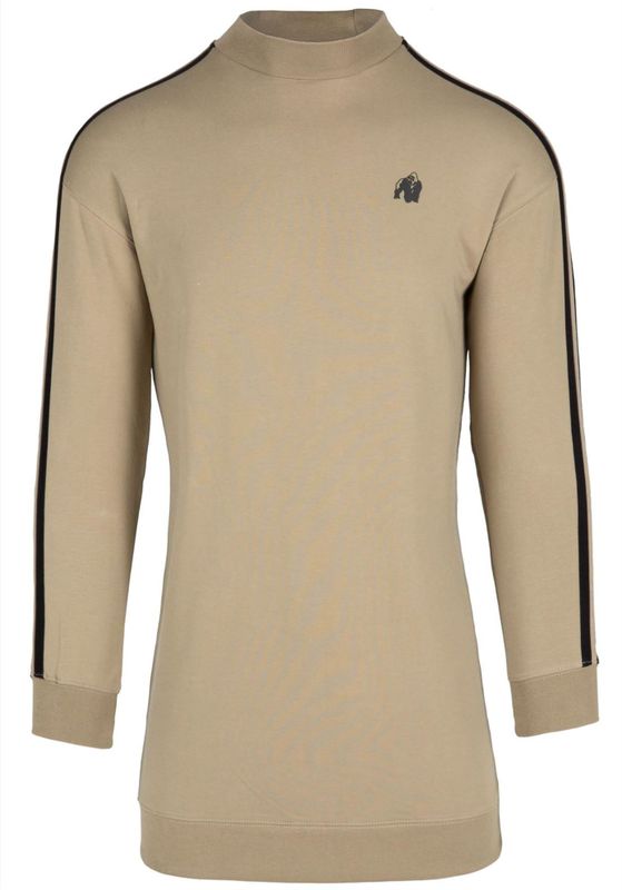 Gorilla Wear - Isabella Sweatshirt Jurk - Beige - XS