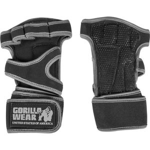Gorilla Wear Yuma Krachtsport Handschoenen - Zwart/Grijs - S