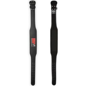 Gorilla Wear - 4 Inch Padded Leren Lifting Belt - Zwart - Leer