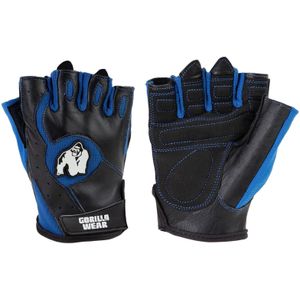 Gorilla Wear Mitchell Training Gloves - Fitness Handschoenen - Zwart/Blauw - S