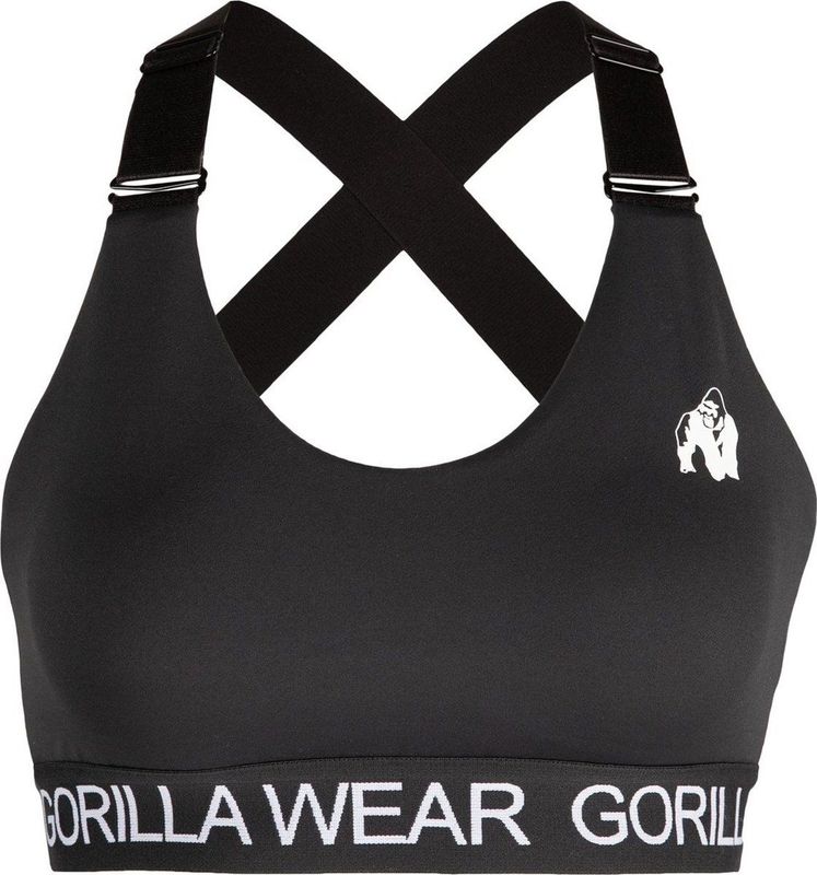 Gorilla Wear - Colby - Sportbeha - Zwart - Medium Ondersteuning