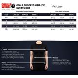 Gorilla Wear - Ocala Cropped Half-Zip Sweatshirt - Zwart