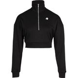 Gorilla Wear - Ocala Cropped Half-Zip Sweatshirt - Zwart