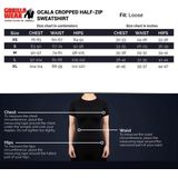 Gorilla Wear - Ocala Cropped Half-Zip Sweatshirt - Grijs