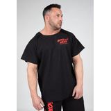 Gorilla Wear Augustine Old School Workout Top - Zwart Rood