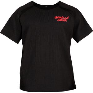 Gorilla Wear Augustine Old School Workout Top - Zwart Rood