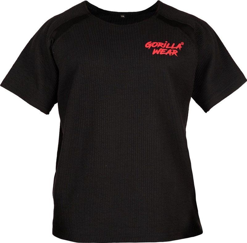 Gorilla Wear Augustine Old School Workout Top - Zwart Rood