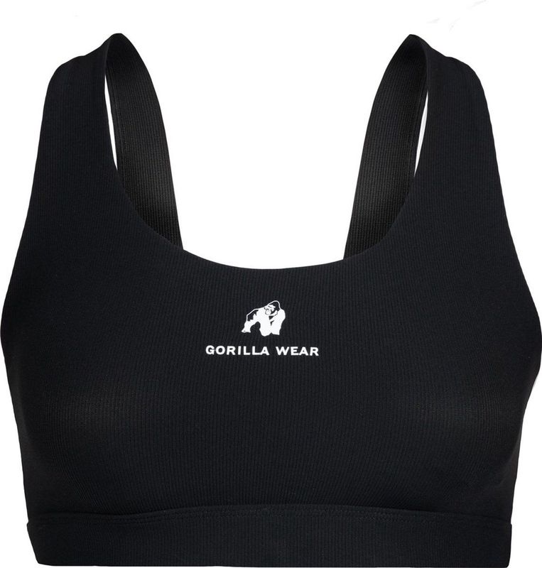 Summerville - Bikinitop - Zwart - Geribbelde Stof - Medium Ondersteuning