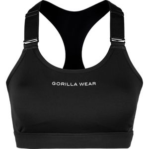 Gorilla Wear - Monroe - Sportbeha - Zwart - Polyester/Elastane