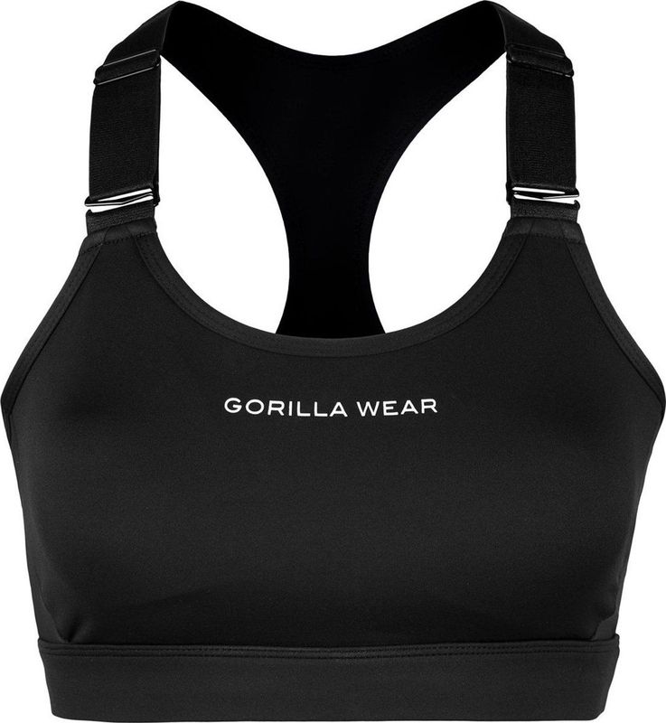Gorilla Wear - Monroe - Sportbeha - Zwart - Polyester/Elastane