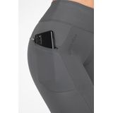Gorilla Wear - Monroe - Leggings - Grijs - 100% Squat-Proof - Stretchy Stoffen - Zijzak met Rits - Geribbelde Tailleband - Mesh Delen
