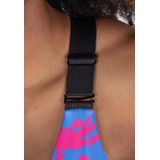 Gorilla Wear - Colby - Sportbeha - Blauw/Roze - Medium Ondersteuning