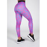 Gorilla Wear - Colby - Legging - Blauw/Roze - 100% Squat-Proof, Elastische Tailleband, Dunne Stretchy Stof