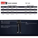 Gorilla Wear - Colby - Legging - Blauw/Roze - 100% Squat-Proof, Elastische Tailleband, Dunne Stretchy Stof