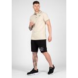 Gorila Wear - Delano Polo - Beige Zwart