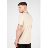 Gorila Wear - Delano Polo - Beige Zwart