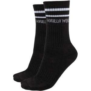 Gorilla Wear - Crew Socks - Zwart - Katoen Mix - 2-Pack