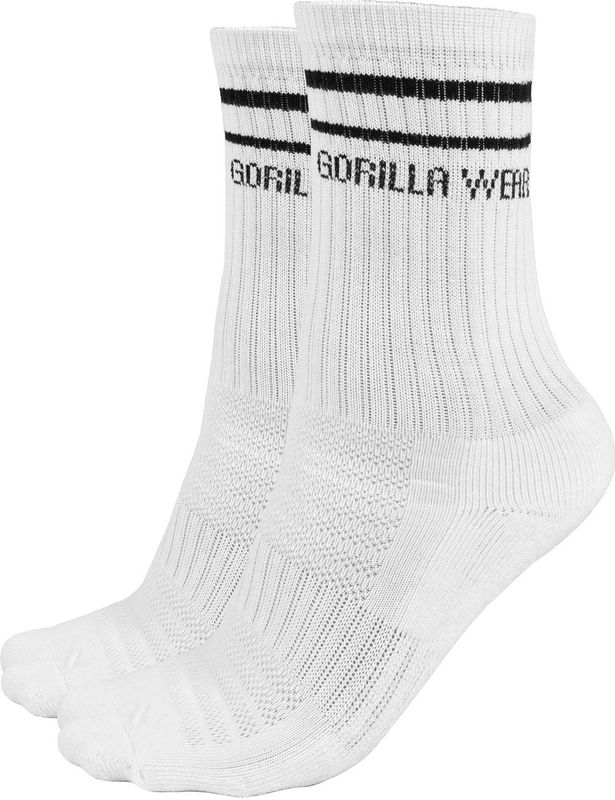 Gorilla Wear - Crew Sokken - Wit - 1-Pack